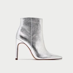 Silver Zara Booties